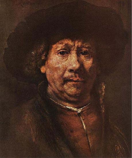 REMBRANDT Harmenszoon van Rijn Little Self-portrait France oil painting art